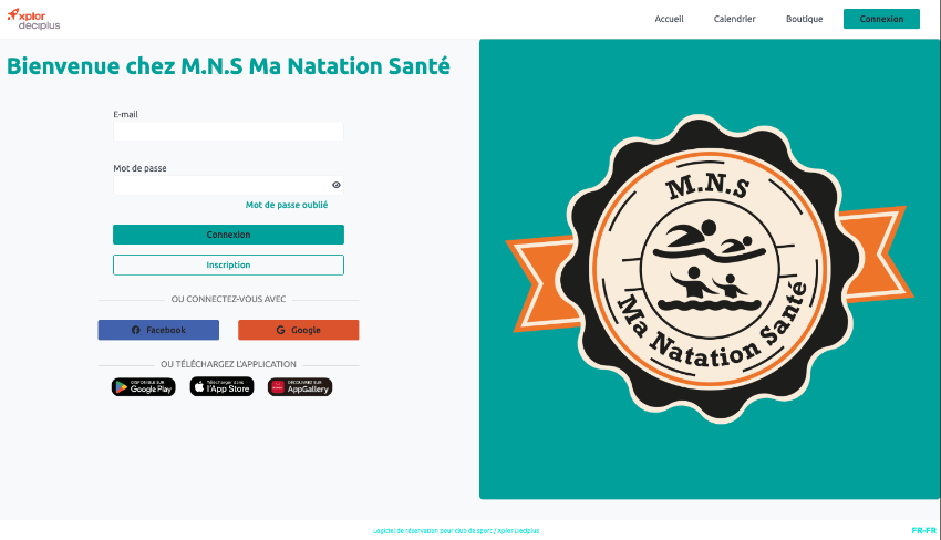 Réserver un cours de natation en ligne